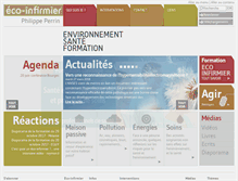 Tablet Screenshot of ecoinfirmier.com